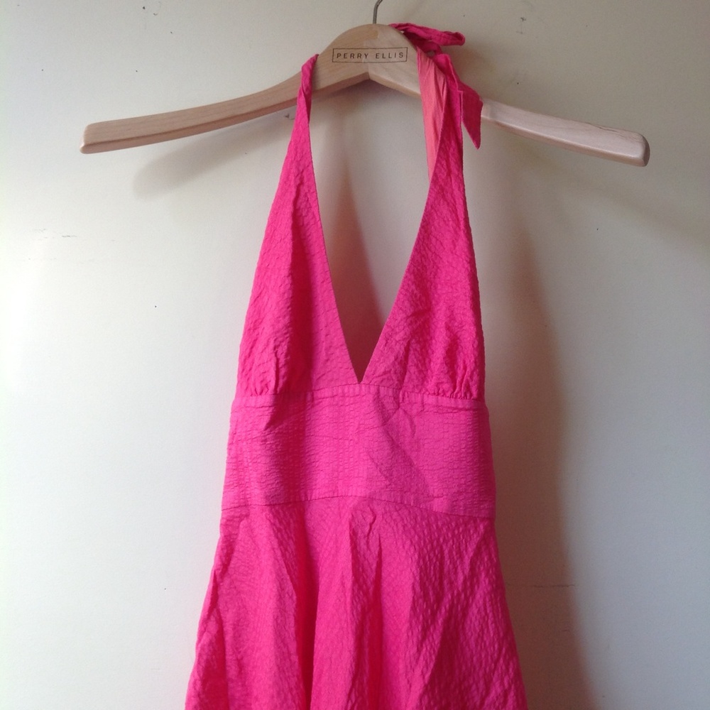 J. Crew Pink Dress Pebble Halter Sundress Dress
